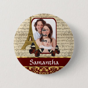 Vintage Pariser Collage Button