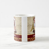 Vintage Pariser Collage Kaffeetasse (Mittel)