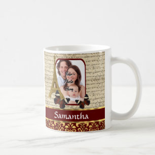 Vintage Pariser Collage Kaffeetasse