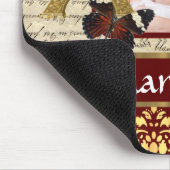 Vintage Pariser Collage Mousepad (Ecke)