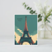 Vintage Pariser Eiffelturmarchitektur - Franz Po Postkarte (Stehend Vorderseite)