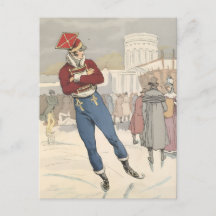 Vintage Pariser Eislaufmode 1898