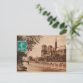 Vintage Pariser Postkarte, Kathedrale Notre Dame Postkarte (Stehend Vorderseite)