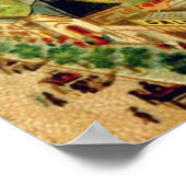 Vintage Pariser Postkarte Poster (Ecke)