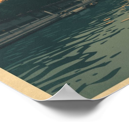 Vintage Pariser Reise Poster (Ecke)