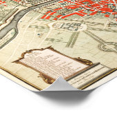 Vintage Pariser Reisekarte. Altstadt. Retro France Poster (Ecke)