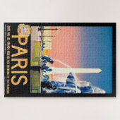 Vintage Pariser Reisewerbung Puzzle (Horizontal)
