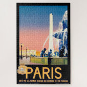 Vintage Pariser Reisewerbung Puzzle (Vertikal)