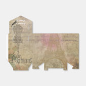 Vintage Pariser Shabby Chic Wedding Party Gefallen Geschenkschachtel (Ungefaltet)