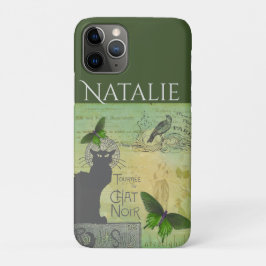 Vintage Pariser Tour zum Chat Noir Collage Case-Mate iPhone Hülle