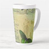 Vintage Pariser Tour zum Chat Noir Collage Milchtasse (Rechte Ecke)