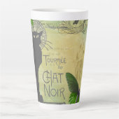 Vintage Pariser Tour zum Chat Noir Collage Milchtasse (Vorderseite)