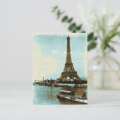 Vintage Pariser Wasserfarbe Postkarte (Stehend Vorderseite)