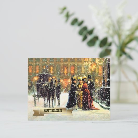 Vintage Pariser Weihnachten (Stehend Vorderseite)