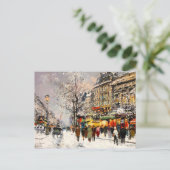 Vintage Pariser Weihnachten (Stehend Vorderseite)