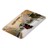 Vintage Pariser Weihnachtsmagnete Magnet (Linke Seite)