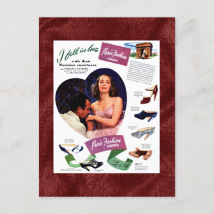 Vintage Pariser Werbepostkarte Postkarte