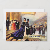 Vintage Pariser Winterlandschaft  Einladung (Vorderseite)