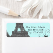Vintage Parishochzeit mit blauem Eiffelturm (Insitu)