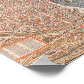 Vintage Pariskarte Poster (Ecke)