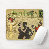 Vintage ParisTangopostkarte Mousepad (Mit Mouse)