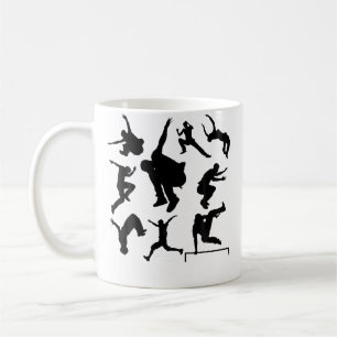 Vintage Parkour Jungen Shirt Parkour Liebhaber für Kaffeetasse