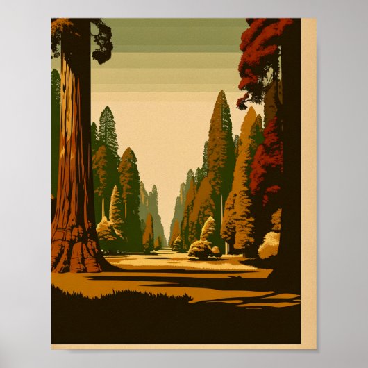 Vintage Parks Old Growth Art Poster (Vorne)