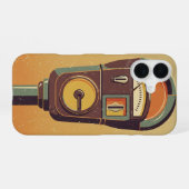 Vintage Parkuhr iPhone 16 Hülle (Rückseite (Horizontal))