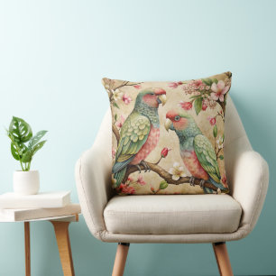 Vintage Parrot-Kunst Kissen