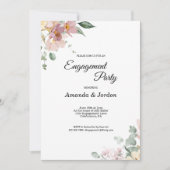 Vintage Partnerschaft zwischen Rosa und Mauve Einladung (Vorderseite)