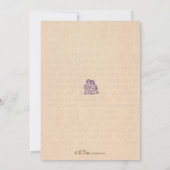 Vintage Party Einladung (Rückseite)