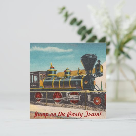 Vintage Party Einladung (Stehend Vorderseite)