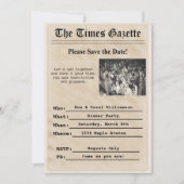 Vintage Party Einladung (Vorderseite)