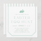 Vintage Party Einladung "Bunny Frame Oaster" - Min (Vorne/Hinten)