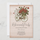 Vintage Party Einladung für das Fahrradfahren (Vorderseite)