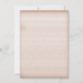 Vintage Party Einladung für das Fahrradfahren (Rückseite)