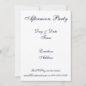 Vintage Party Einladungen für US-Flaggen (Rückseite)