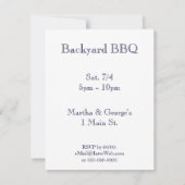 Vintage Party Einladungen für US-Flaggen (Rückseite)