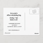 Vintage Party Girls Postkarte (Rückseite)