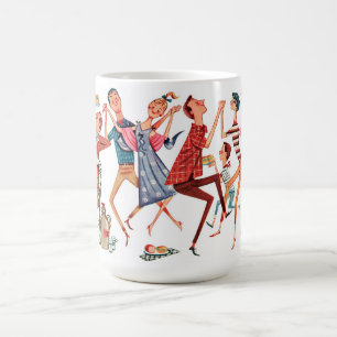 Vintage-Party-Illustration-Tasse Kaffeetasse