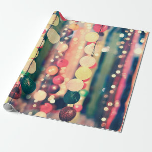 Vintage-Party Nacht mit einem Lichtball Geschenkpapier