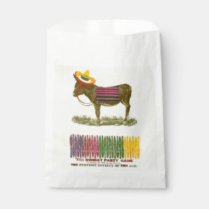 Vintage-Partyspiel: Pin the Tail on the Donkey Geschenktütchen