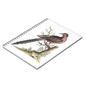 Vintage Passenger Pigeon Illustration  Notizblock (Linke Seite)
