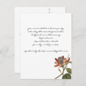 Vintage Passion-Blume Einladung (Vorne/Hinten)