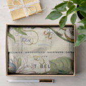 Vintage Passionflower, französisches Drehbuch Seidenpapier (Geschenk)