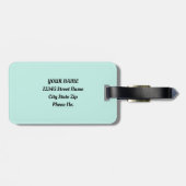 Vintage Pasta Ribbon Brieftasche Gepäckanhänger (Rückseite horizontal)