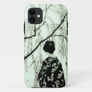 Vintage Pastel-Baum Japanische Frau iPhone-Hülle Case-Mate iPhone Hülle