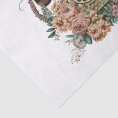 Vintage Pastel Floral Telefon Art Decoupage Seidenpapier (Ausschnitt)