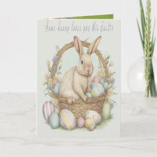 Vintage Pastel Happy Oaster Bunny Grandeltern
