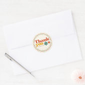Vintage Pastel Thank You Floral Wreath Stickers  (Umschlag)